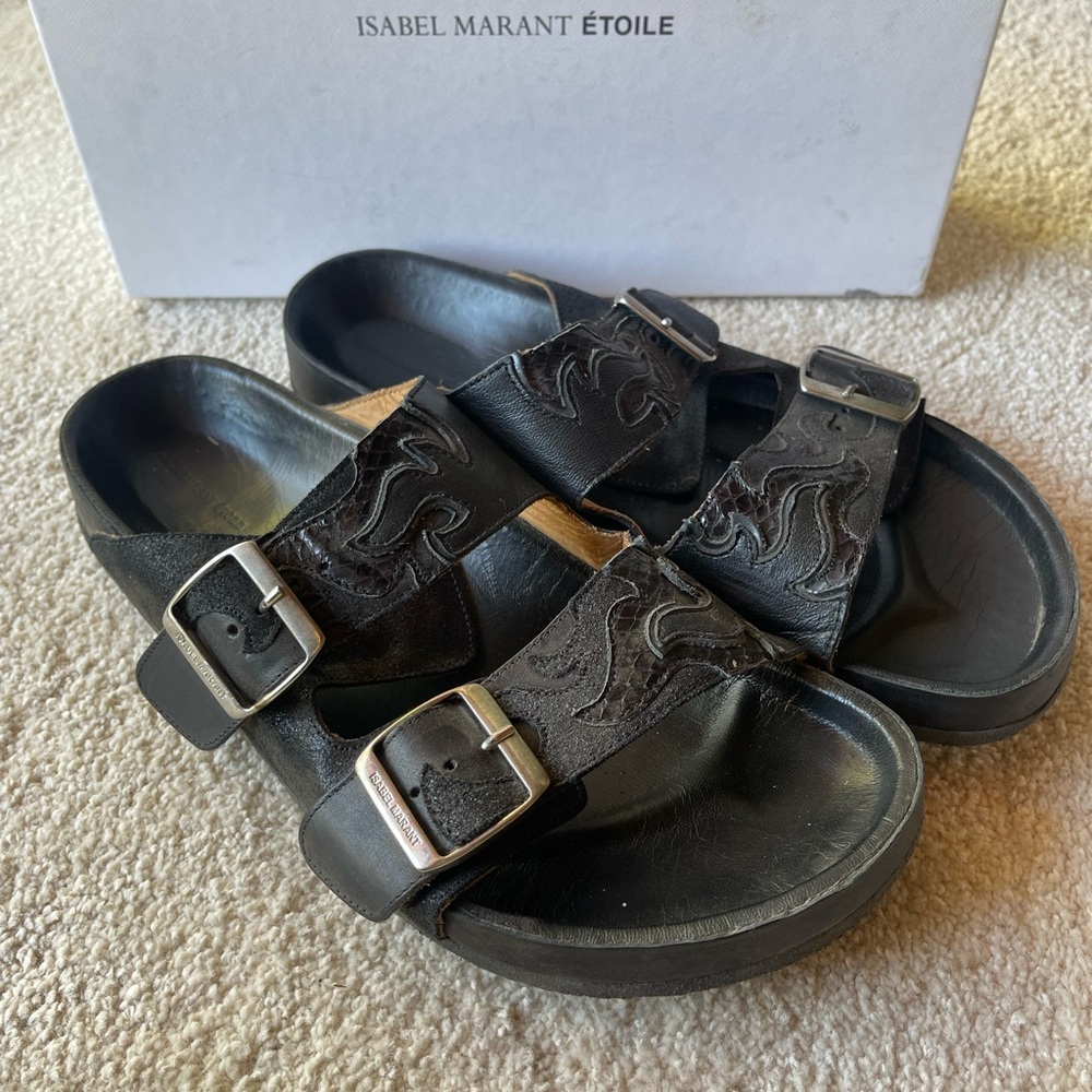 Isabel Marant Black Sandals